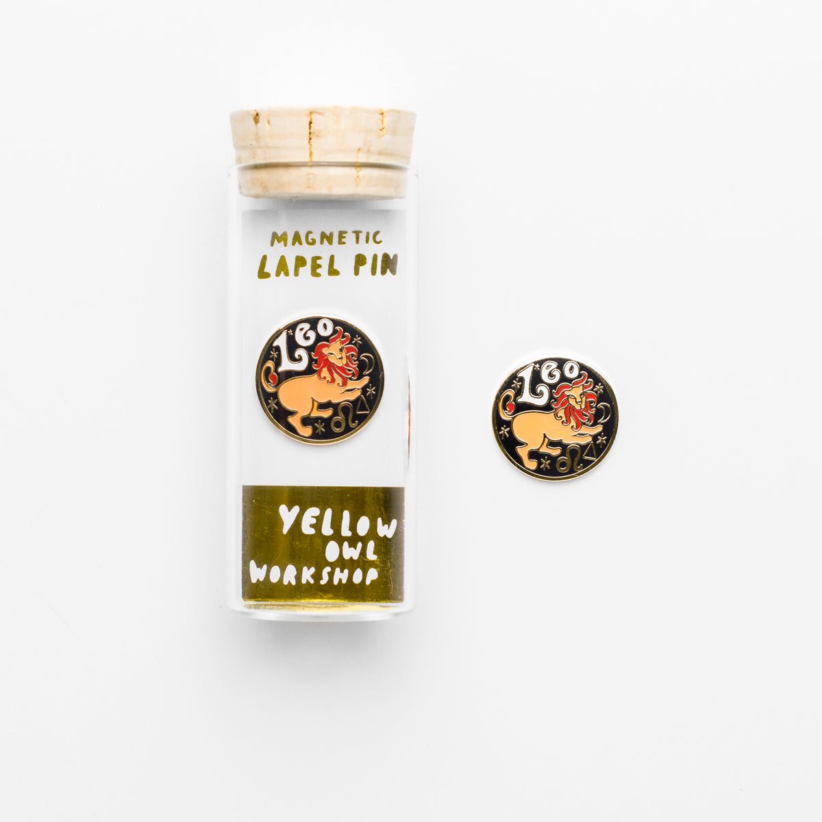 Leo Lapel Pin - Yellow Owl Workshop