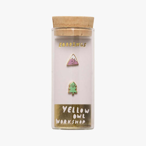Mountain & Tree Earrings - Yellow Owl Workshop