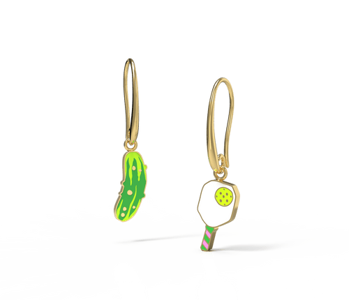 Pickle Ball Drop Earrings - Yellow Owl Workshop