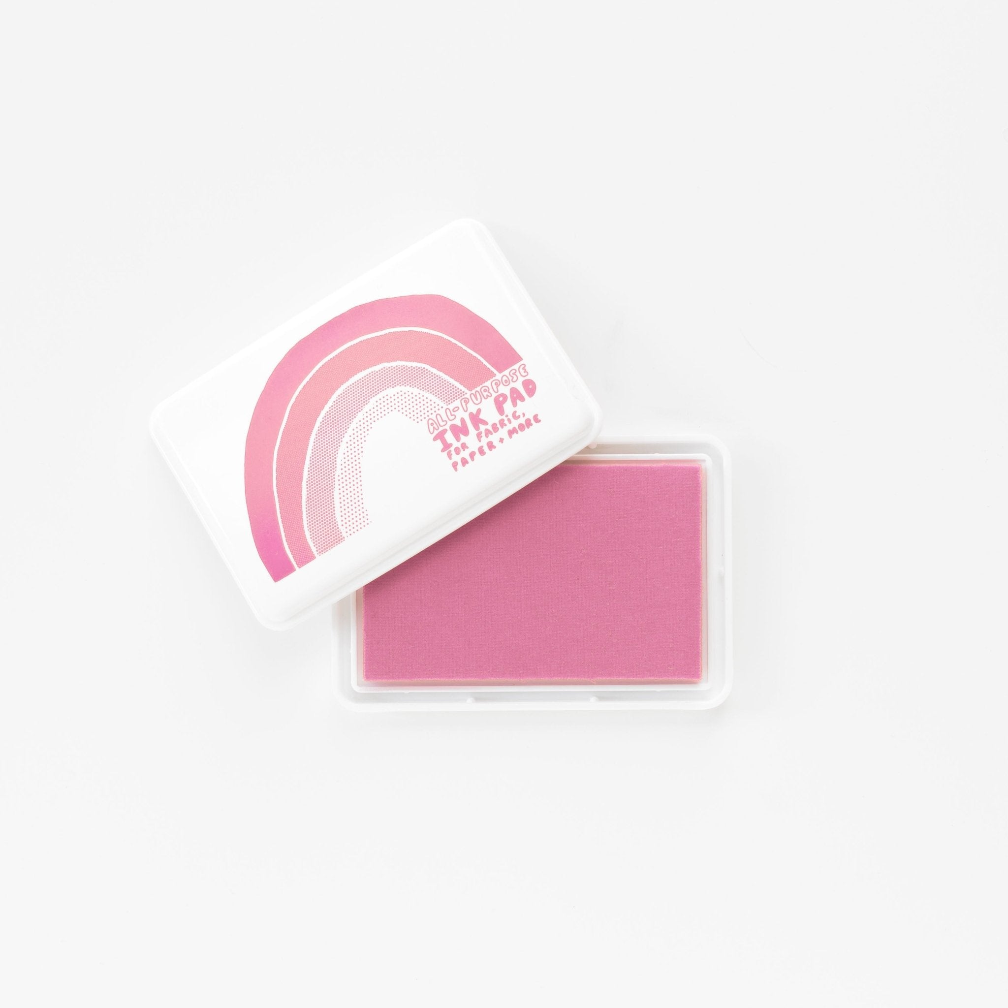 Pink Fabric Ink Stamp Pad, Fabric Ink Pad for Rubber Stamps