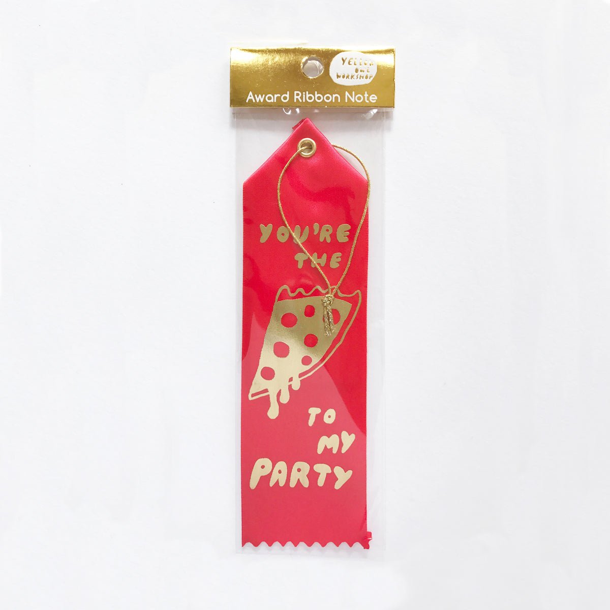 Pizza to My Party - Award Ribbon Card - Yellow Owl Workshop
