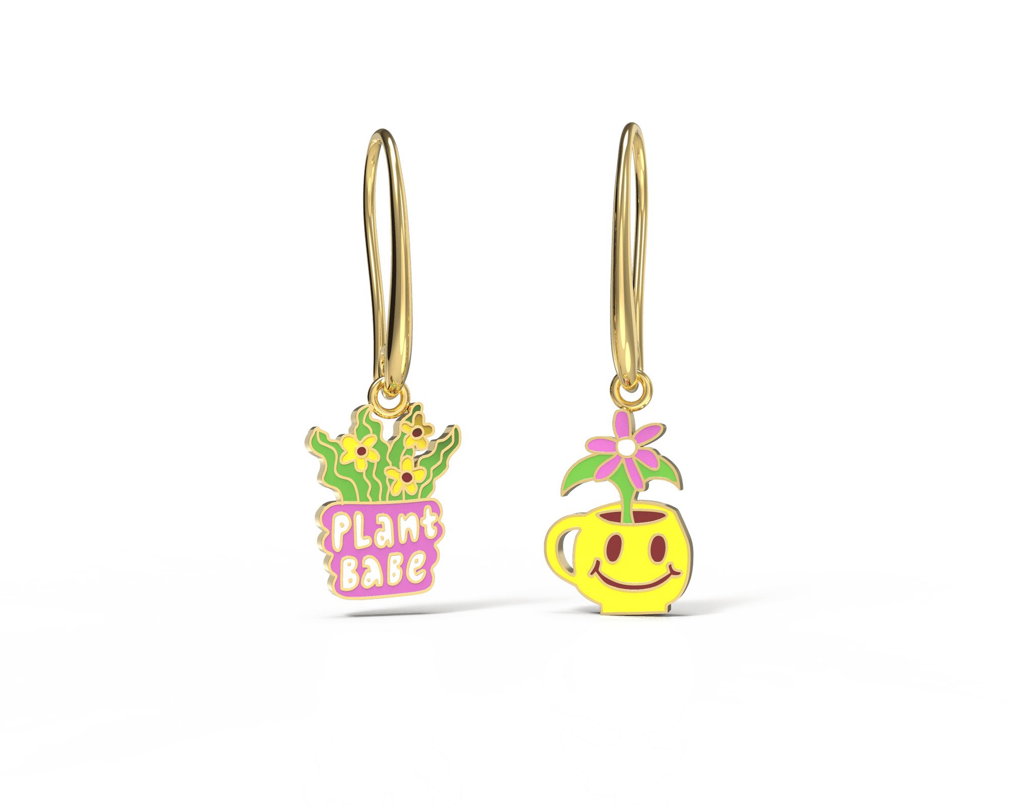 Plant Babe Drop Earrings - Yellow Owl Workshop