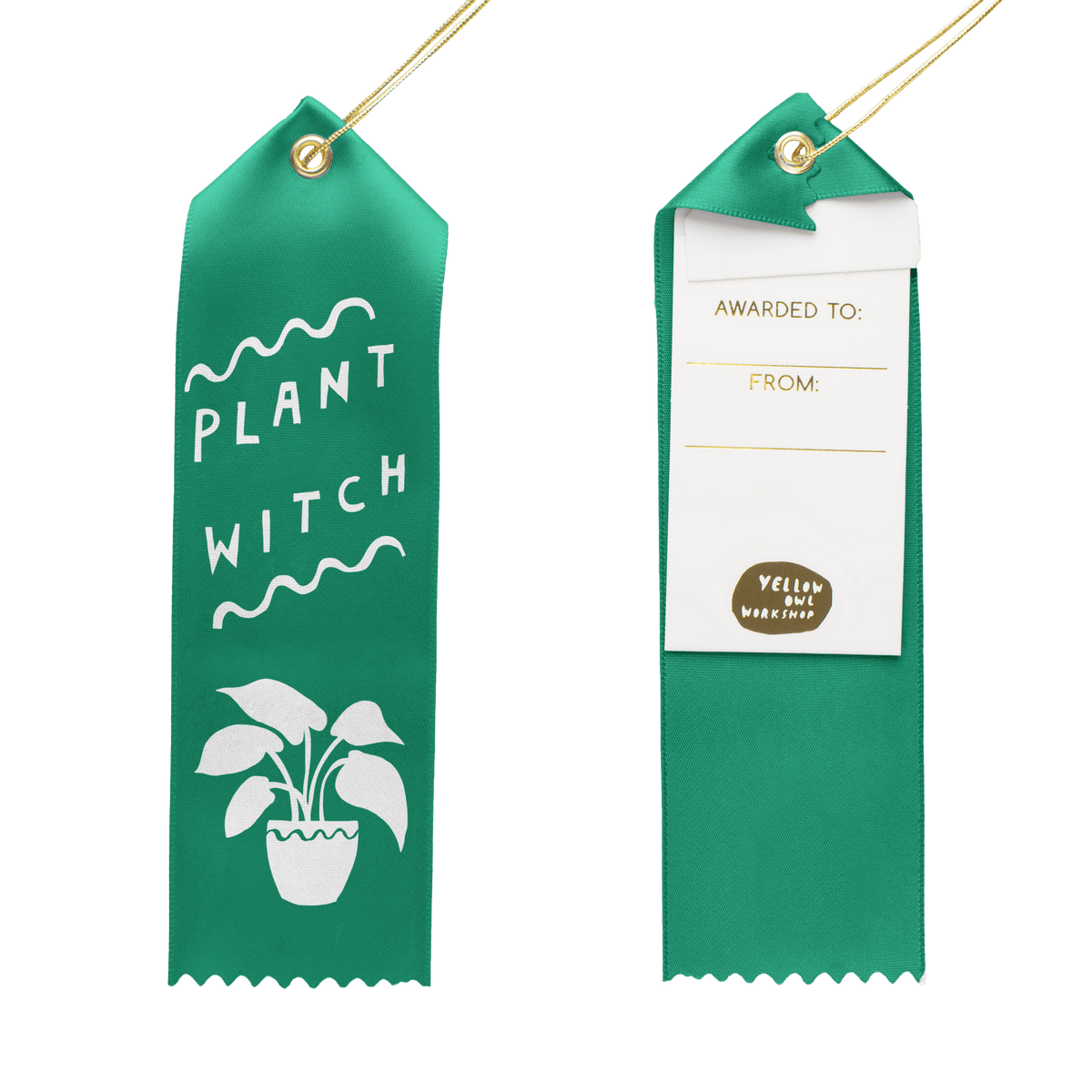 Plant Witch - Award Ribbon Card - Yellow Owl Workshop