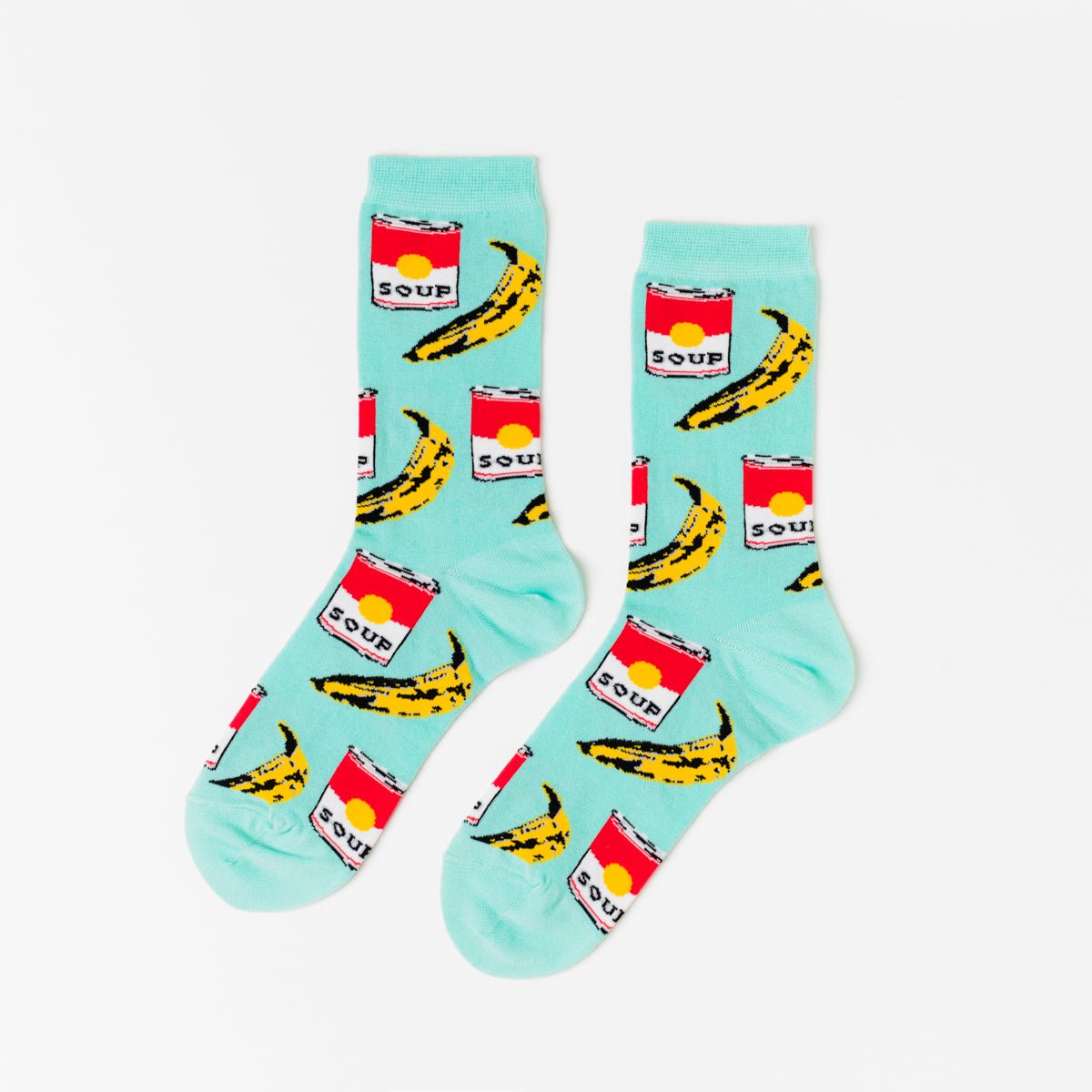 Pop Art Crew Socks - Women's - Yellow Owl Workshop