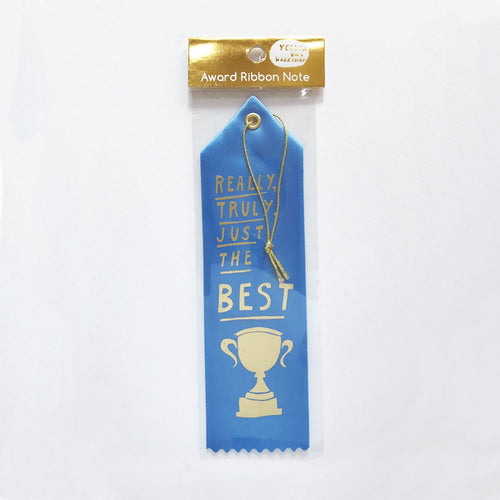 Really Truly Just the Best - Award Ribbon Card - Yellow Owl Workshop