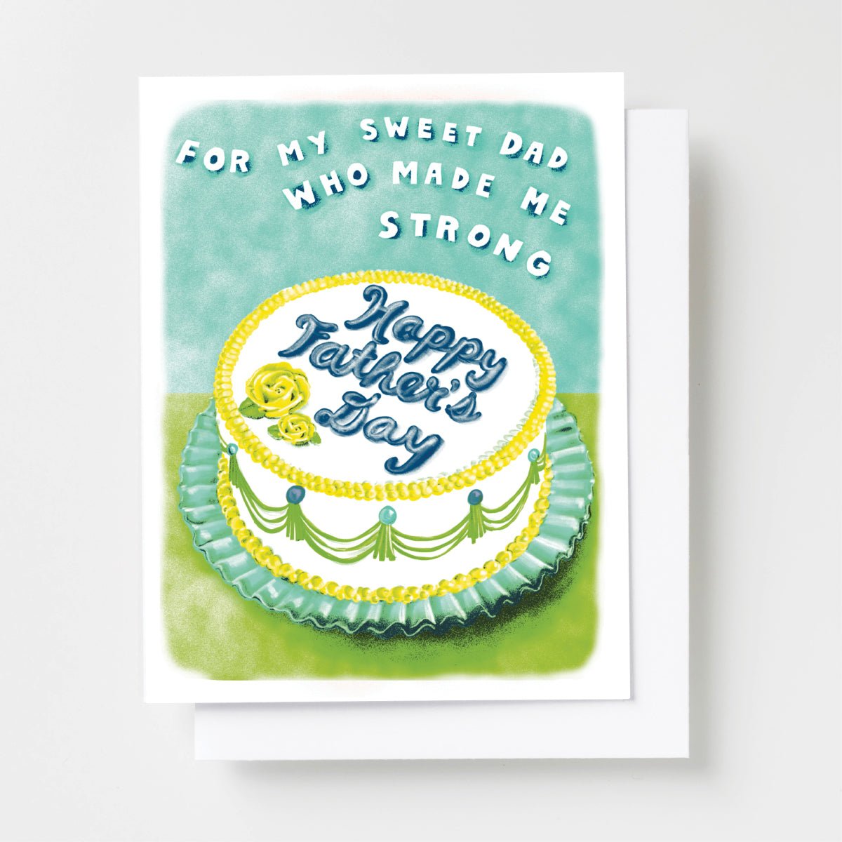 Sweet Dad Risograph Card - Yellow Owl Workshop