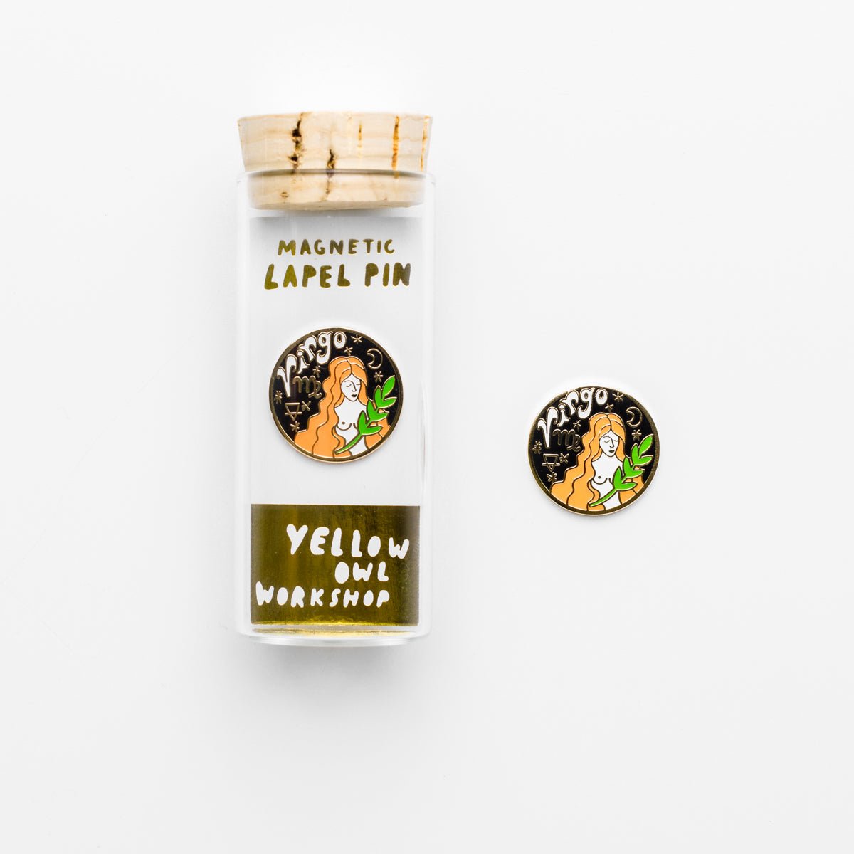 Virgo Lapel Pin - Yellow Owl Workshop