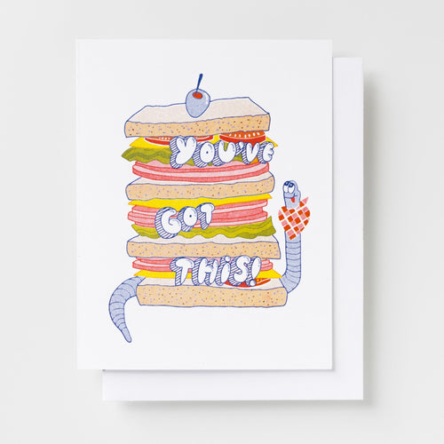 You've Got This! - Risograph Card - Yellow Owl Workshop